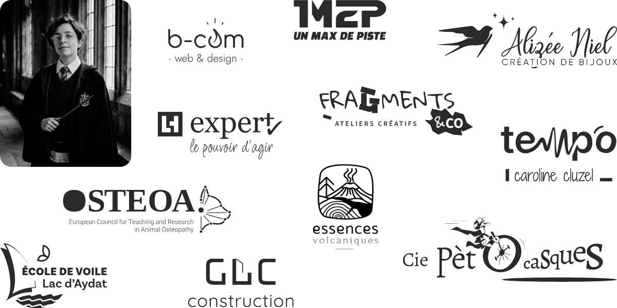 Une sélection de logos créés par Marylise